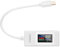 VOKTTA Tester USB C Tester per caricabatterie USB Type-C,Multimetro Voltmetro Amperometro 0-6.5A 4-30V Display Potenza Corrente Tensione Temperatura-Bianco