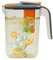Carafe en plastique avec couvercle et infuseur à fruits, carafe à eau pour 2,6 litres d'eau froide ou chaude, pour thé glacé et jus faits maison