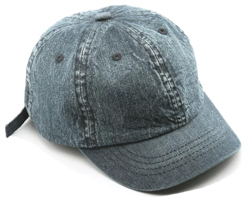 YAMEE Cappello Baseball Donna a Tesa Corta Traspirante,Cappellino da Baseball Uomo Denim Regolabile,Berretto Unisex Protezione Solare Classico,Cappelli Uomo con Visiera Sportivo All'aperto Casuali