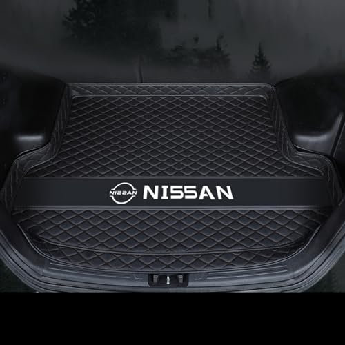 WANDEFA Alfombrilla de Maletero para Nissan Juke 2018-2022, Tapetes para Maletero del Coche Antideslizante e Impermeable, Resistente Alfombra Protector Maletero del Coche, Black