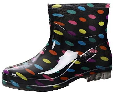 Stivali da bambino in gomma da donna per acqua stivali da pioggia in pvc stivali antipioggia ragazze stivali fantasia, Mimetico, 38 EU