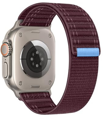 SimpleThings Sport Loop - Cinturino in nylon per Apple Watch da 49 mm, 46 mm, 45 mm, 44 mm, 42 mm, 41 mm, 40 mm, 38 mm, cinturino morbido regolabile per iWatch Ultra2/1, SE, 10, 9, 8, 7, 6, 5, 4, 3, 2