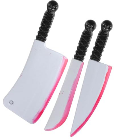 JOINPAYA 3 Pezzi Di Pvc Sanguinante Per Decorazioni Per Feste Horror Oggetti Di Scena Realistici Per Halloween