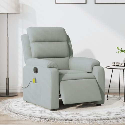 IKAYAA Elektrischer Massagesessel Fernsehsessel mit Liegefunktion Relaxsessel Elektrisch Verstellbar Massage Sessel Massagefunktion Liegesessel Wohnzimmer Relaxliege
