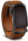 KEMISANT Gürtel Herren, Automatik Ledergürtel Herren Ratsche für Business Anzug,35mm Gürtel ohne Löcher,Größe Angepasst(Orangebraun,115cm/32-38 taille verstellbar)