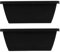 Yardwe 2 Juegos De Macetas De Plástico Drenables Rectangulares Altas para Verduras Flores Fácil De Limpiar