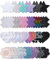 Tripetals Cache-tétons autocollants jetables à paillettes pour femme, Multicolore_25D, taille unique