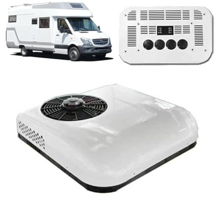 SEVOLY RV Air Conditioner,Truck Roof RV Air Conditioner,Cooling Parking Air-Conditioning,Roof Air Conditioner,Split-System Air Conditioners,for Motorhome, Excavator Truck, Bus, Van, Boat,12V