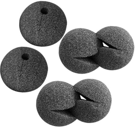 Supvox 6stücke Schwarze Clownsnasen Für Kostüme Und Bühnenaufführungen Für Halloween Weihnachten Partys Und Cosplay