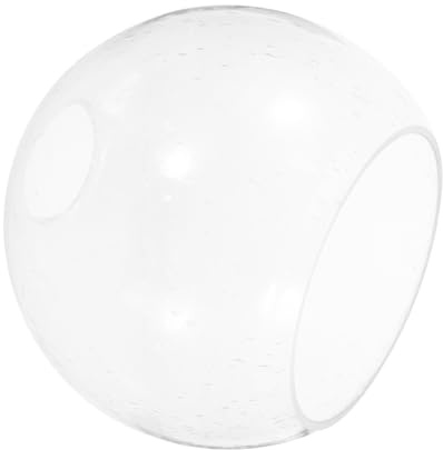 Operitacx Kugelförmiger Lampenschirm aus Klarem Glas mit Doppelöffnung Ersatzglas für E27 Pendelleuchten Einfache Montage und Elegantes Design für Tisch und Deckenlampen