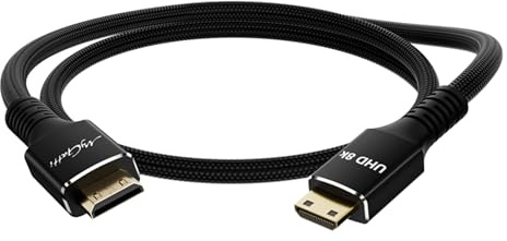 8K/4K Mini auf Mini HDMI kabel 0.5m,Kurzes 50cm Bidirektionale 48Gbits Typ-C HDMI kabel,8K@60Hz,4K@120Hz,kompatibel mit Kamera,Camcorder,tragbarer Monitor,Tablet,Grafikkarte,Raspberry Pi Zero W.