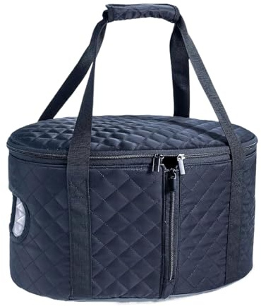 Slow Cooker Carrier Large Capacity Reusable Case Insulated Liners, with Lid Fasten Buckle Cooker Travel Bag, for Camping Outdoor Trips Traveling Picnics Parties Travel