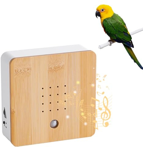 Hojalis Vogelgezwitscher Box, Naturgeräusche Box mit Wandhalterung, Beruhigende Entspannung Naturgeräuschebox, Vogelgezwitscher Bewegungsmelder, Naturgeräusche Box für Spa Bad,Kein Bewegungssensor