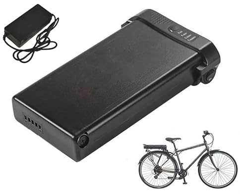 JHKJ Batterie Lithium pour vélo électrique 24 V 10,5 Ah, 10 Ah, 12 Ah, 8,7 Ah ou 36 V 8 Ah, 10 Ah, à Fixer sur Le Porte-Bagages arrière, Compatible avec Les Kits Moteur de 0 à 400 W.,24v,8.7Ah