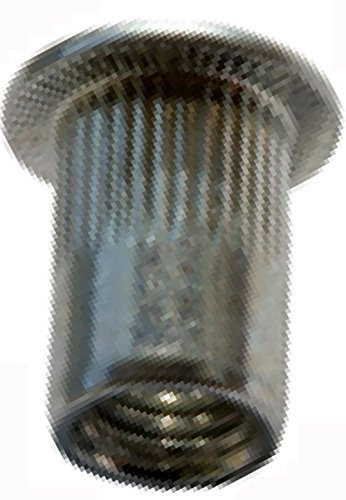 M6 3.1-6.0 mm 250 Stück Blindnietmuttern Flachkopf Offen Aluminium
