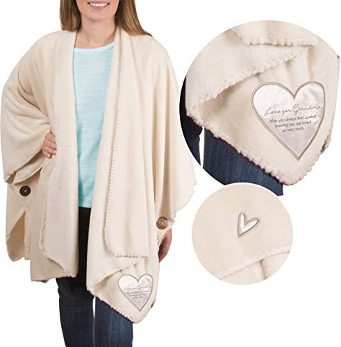 Pavilion Gift Company Blanket Shawl, Beige, Queen (U.S. Standard)