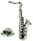 GTR-Prestige Giftware Anstecknadel Saxophon, englisches Zinn