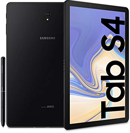 Samsung Galaxy Tab S4 + S Pen, Tablet, Display 10.5 SuperAMOLED, 64 GB Espandibili, RAM 4 GB, Batteria 7300 mAh, LTE, Android 8.1.0 Oreo, Black [Versione Italiana]