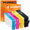 Gorilla-Ink 4er Set Patronen kompatibel mit HP 903XXL 903XL für HP OfficeJet Pro 6860 6868 6900 6950 6960 6970 6975 6978 Multipack