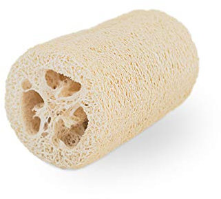 Loofah Moments Luffaschwamm Plastikfrei & Ungebleicht Naturschwamm aus Luffa Duschschwamm & Peeling ca. 10,5 cm