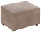 CLGTY Samt Ottomane Schonbezug Rechteckig, Falten Hockerbezug Stretch Weich Antirutsch Bezug Für Ottomane Waschbar Sofahusse Für Kinds Haustier-Khaki-S