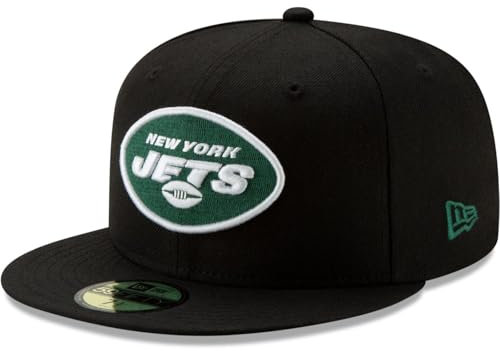 New Era 59Fifty Fitted Cap - Black New York Jets - 7 3/8