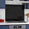 Home Supplies Tempered Glass Splashback for Kitchen, Toughened Glass Heat Resistant Splashbacks for Cookers (60x65, Black Sparkles)