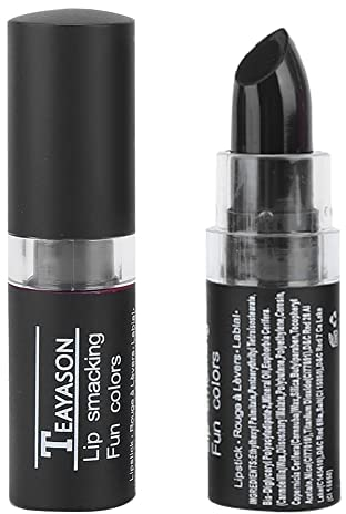 Schwarzer Lippenstift, Kosmetikwerkzeug für Frauen, Glaze, langanhaltendes Make-up, Retro, Halloween, Lipgloss, Vampir, matt, Party, Maskerade, Cosplay, Schwarz, matt, Set (04#schwarz)