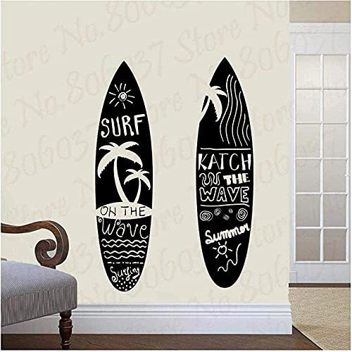 Surfbrett Surf Aufkleber Surfbrett Auto Aufkleber Wandaufkleber Boot Yacht Dekoration Wandtattoo 80X80Cm