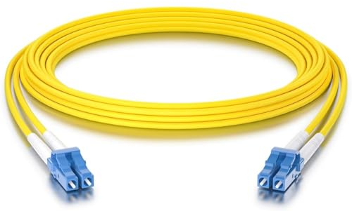 10Gtek OS2 LC a LC Cavo Fibra Ottica 20-Meter, 9/125 Monomodale Duplex LSZH Fiber Optic Patch Cord per SFP, 10G SFP+, Media Converter