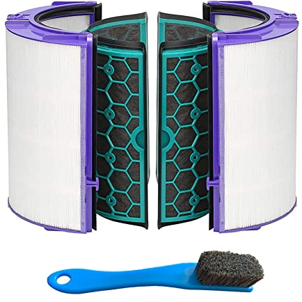 LRFDRESS Filtro Hepa di ricambio per Dyson HP04 TP04 DP04 TP05 DP05 Purificatore d'aria Sigillato a due stadi Sistema di filtraggio a 360° Ventola purificatore Pure Cool Filtro HEPA e a carbone attivo