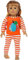 Aeromdale Halloween Custume Puppenkleidung für 46 cm große amerikanische Puppe – langärmelige T-Shirt-Hose Outfits Zubehör – #E