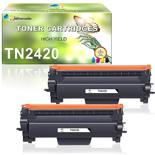 TN2420 Kompatibel Brother TN-2420 TN-2410 Toner für Brother MFC-L2710DW MFC-L2710DN MFC L2710DW MFC L2710DN HL-L2350DW HL-L2375DW DCP-L2530DW (2 Schwarz)