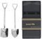 2 uds Mini cucharas con forma de pala, bonita cuchara de café cucharas de café expreso cucharas pequeñas de acero inoxidable para postre, té, helado(Astilla)