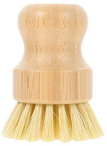 MILISTEN Küchenreinigungsbürste Palmenbürstenschalen Topfbürste Schrubber Reinigen Küchenschaber Gemüsebürste Reinigen Spülbürste Paellera Wok-bürste Topfwaschmaschine Multifunktion Bambus