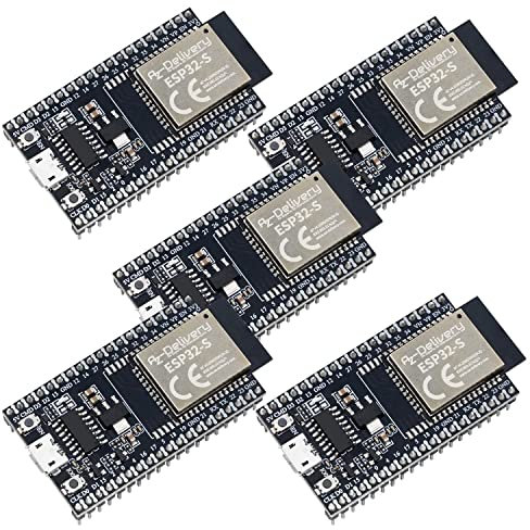 AZDelivery 5 x ESP32S Dev Kit C V4 NodeMCU WLAN WiFi Development Board kompatibel mit Arduino inklusive E-Book! (Nachfolger Modul von ESP32S Dev Kit C V2)