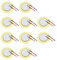 YINETTECH 10 Stück 35 mm Piezo-Scheiben, Akustik-Tonabnehmer mit Drähten, Wandler, Mikrofon, Auslöser, Summer, Trommel, Gitarre, Piezo-Elemente für akustische Instrumente