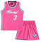 Huniam Jungen 2er-Set Basketball Trainings Ärmellos Trikot und Hose, Basketball Kleidung Kinder, Jungs Jersey (Rosa, 9-11 Jahre)