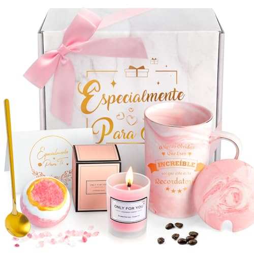 Regalos Originales para Mujer, Regalo Mujer, Cumpleaños, Navidad, San Valentin, Día de la Madre, Set Tazas de 340ML