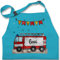 Kinderschürze Schürze Kinder Jungen Mädchen - Feuerwehrauto Motiv I Leiterwagen Geschenk Feuerwehr I Löschzug - 2-6 Jahre - Türkis - kinderkochschürze jugendfeuerwehr name kochschürze junge
