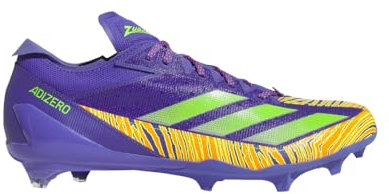 Crampons de football américain Adizero Electric, Purple Team Solar Team Solar O, 40 2/3 EU