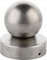 Pfostenkappe rund mit Kugel 90 mm für Zaunpfosten Ø 90 mm | Stahl | Pyramiden Form | Abdeckkappe für Holzpfosten | 1 Stück | Pfahl Pfosten Schutzkappe Schutzhaube Pfostenabdeckung