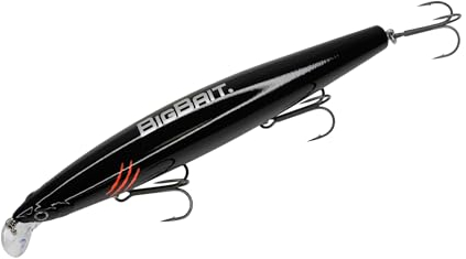 Blackout in schwarz, Wobbler, Zanderköder, 22g, 125mm, Kunstköder, Hardbait