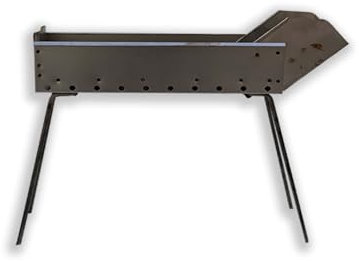 Horno para barbacoa con pinchos de chapa de hierro de 50 cm con patas plegables