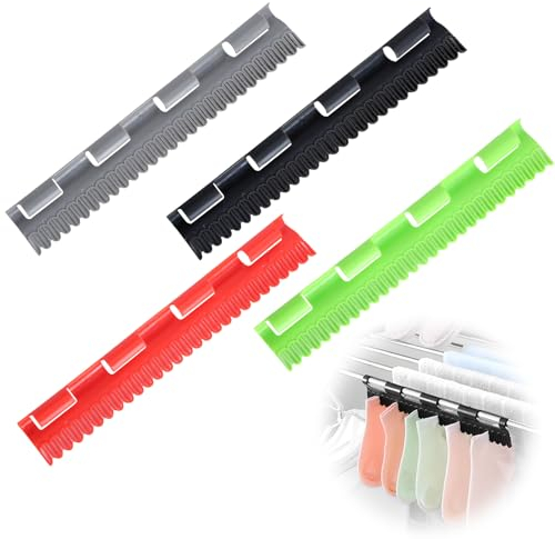 SAITUO 4 Stücke Wäscheständer Klein Sockentrockner Sockenhalter Wäscheständer Sockenclips,Befestigen Sie Bequem Socken oder Andere Kleinteile am Wäschespinne Draußen Anti-Drop