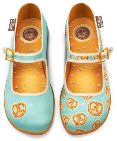 Hot Chocolate Design Chocolaticas Atomic Pretzel Women's Mary Jane Flat Multicoloured HCD 36