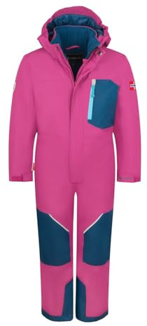 Trollkids Kids Isfjord Snowsuit XT 110, bright berry