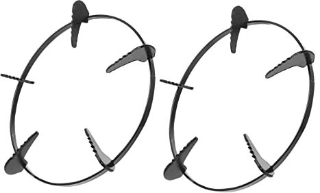 OKUMEYR 2pièces Étagère à Feu Fer Support De Cuisinière à Gaz Support De Casserole Pratique Accessoire De Cuisinière à Gaz