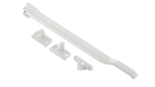 Kooples Hardware Modern Non Lockable Casement Stays Sleek Window Restrictors for Timber Frames – Durable Metal Design (White)