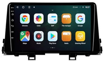 Radio Android 15 para Kia Morning 3 Picanto 2017-2020 | Android Auto/Carplay Inalámbrico | GPS WiFi BT | Pantalla Táctil 9 | FM USB Control Volante Pantalla Dividida(1+32G)